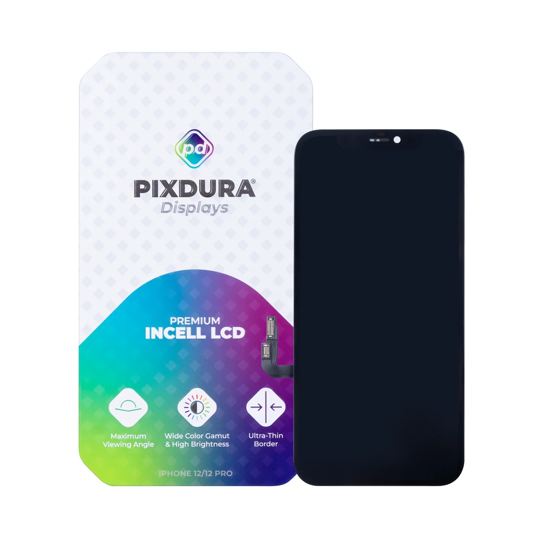Ecran Complet iPhone 12, 12 Pro Premium Incell PIXDURA