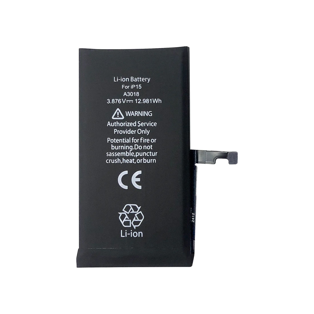 Batterie iPhone 15 Haute Capacité Premium