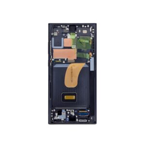 Ecran Complet Samsung Galaxy S23 Ultra Noir Avec Châssis Service Pack