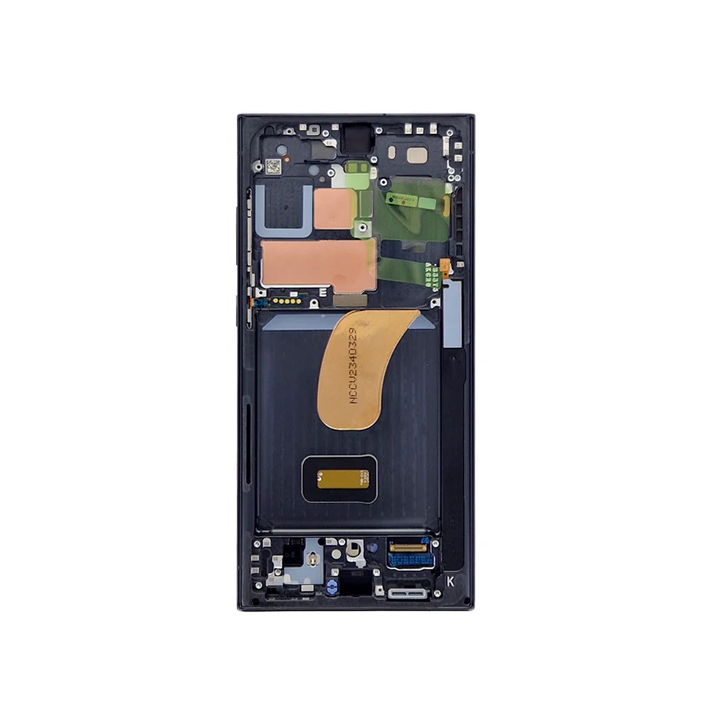 Ecran Complet Samsung Galaxy S23 Ultra Noir Avec Châssis Service Pack