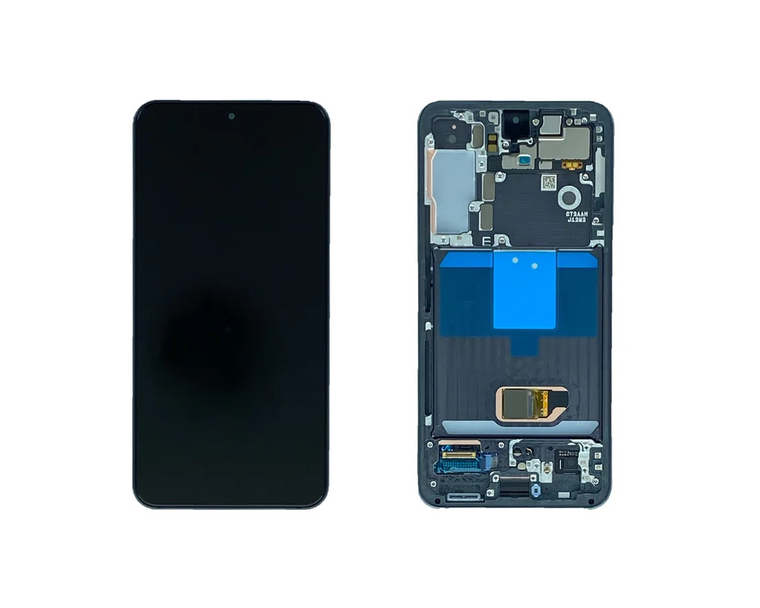 Ecran Complet Samsung Galaxy S22 Noir Avec Châssis Service Pack – Image 2