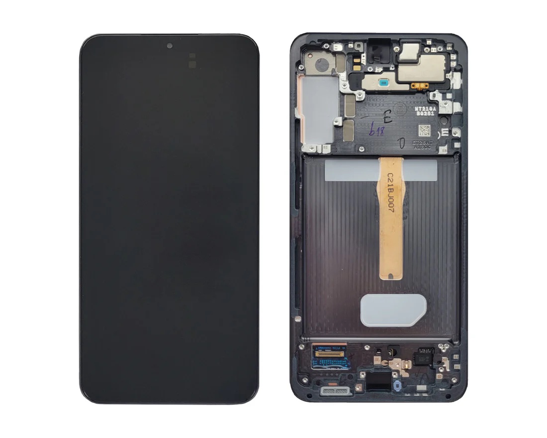 Ecran Complet Samsung Galaxy S22 Plus Noir Avec Châssis Service Pack – Image 2