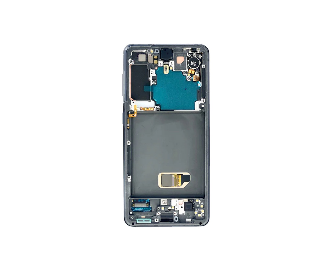Ecran Complet Samsung Galaxy S21 Noir Avec Châssis Service Pack