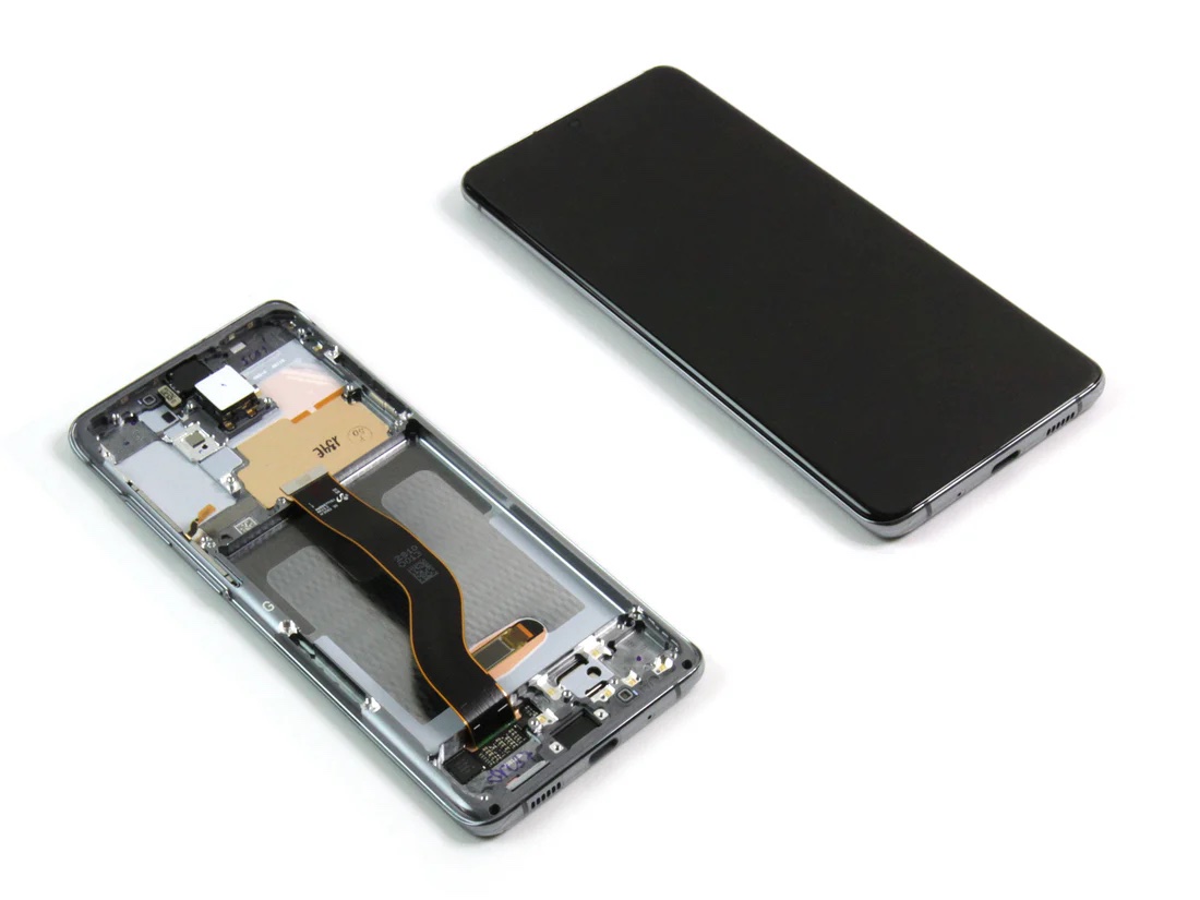 Ecran Complet Samsung Galaxy S20 Plus Gris Avec Châssis Service Pack – Image 2
