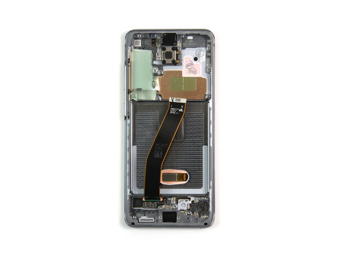 Ecran Complet Samsung Galaxy S20 Gris Avec Châssis Service Pack