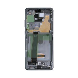 Ecran Complet Samsung Galaxy S20 Ultra Gris Avec Châssis Service Pack