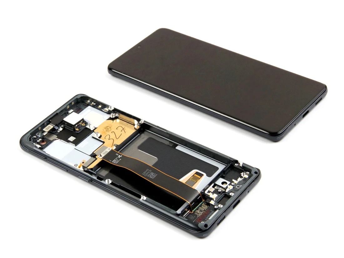 Ecran Complet Samsung Galaxy S20 Ultra Noir Avec Châssis Service Pack – Image 2