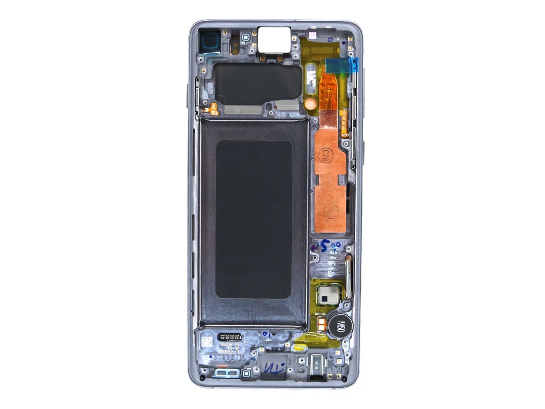 Ecran Complet Samsung Galaxy S10 Noir Avec Châssis Service Pack
