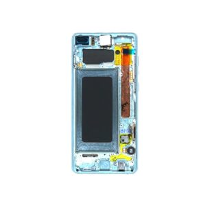Ecran Complet Samsung Galaxy S10 Plus Vert Avec Châssis Service Pack