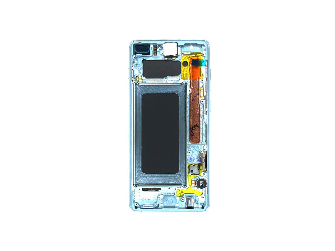 Ecran Complet Samsung Galaxy S10 Plus Vert Avec Châssis Service Pack