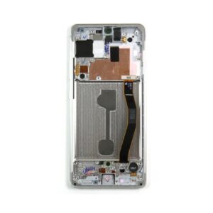 Ecran Complet Samsung Galaxy S10 Lite Blanc Avec Châssis Service Pack