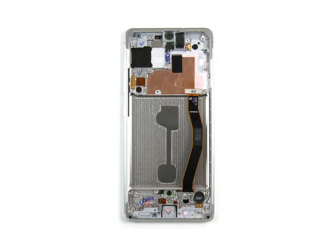 Ecran Complet Samsung Galaxy S10 Lite Blanc Avec Châssis Service Pack