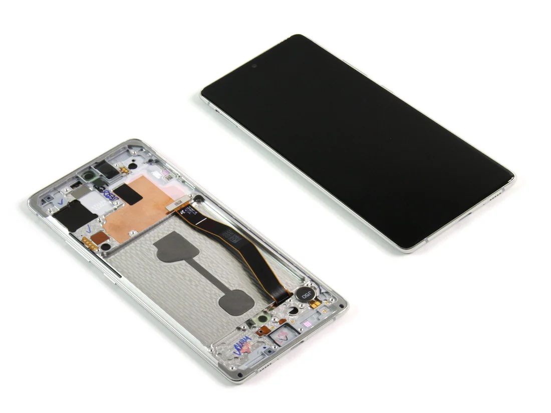 Ecran Complet Samsung Galaxy S10 Lite Blanc Avec Châssis Service Pack – Image 2