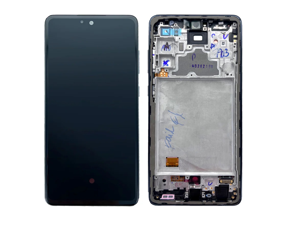 Ecran Complet Samsung Galaxy A72 Noir Avec Châssis Service Pack – Image 2