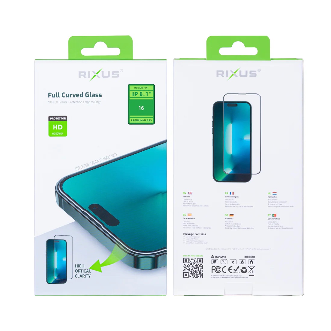 RIXUS Verre Trempé iPhone 16 – Image 2