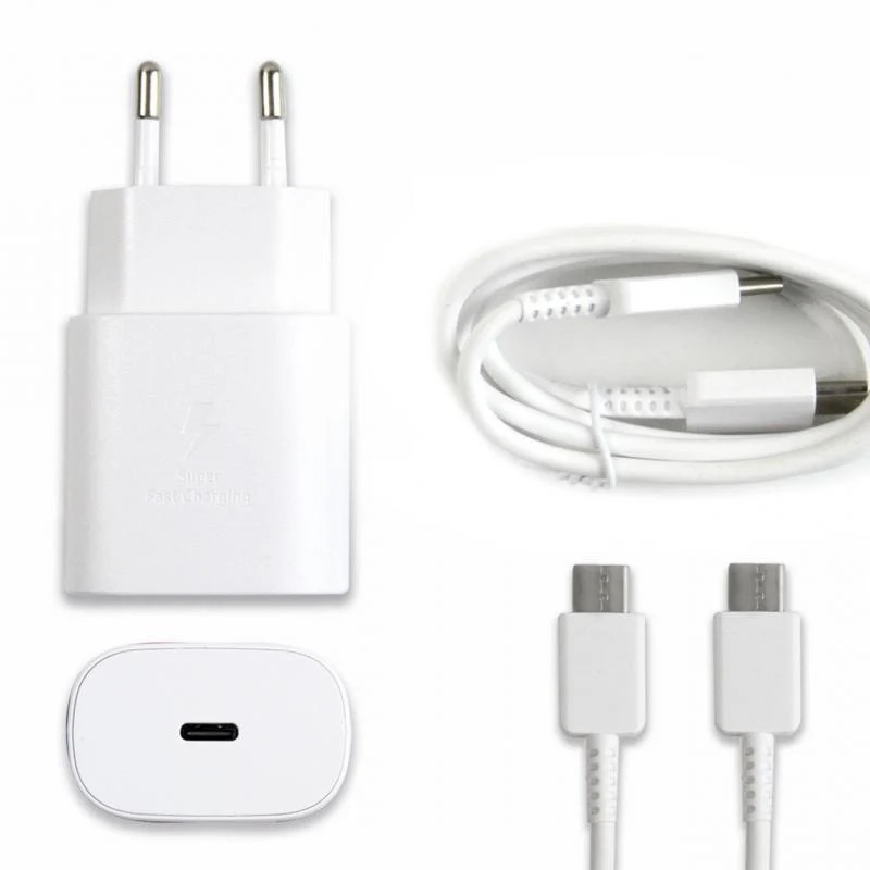 Chargeur 25W + Cable Type-C 1m Rapide Blanc – Image 2