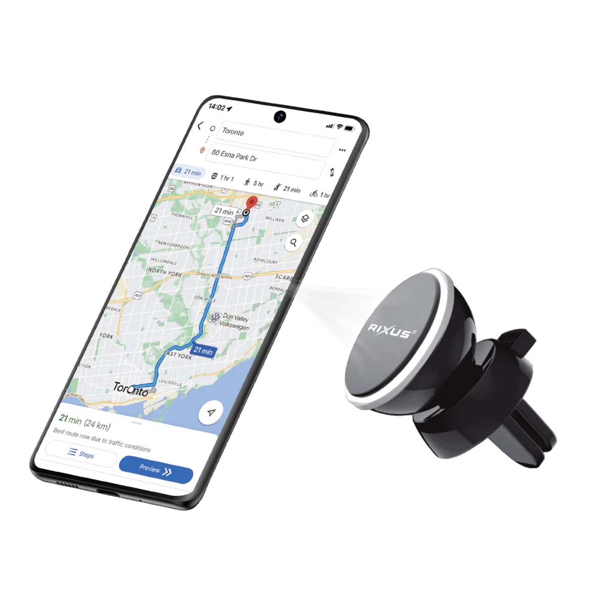 Support Magnétique Universel 360° Pour Grille D’aération Rixus RXHM2 – Image 3