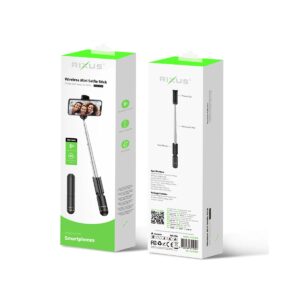 Mini Perche À Selfie Bluetooth Noire Rixus
