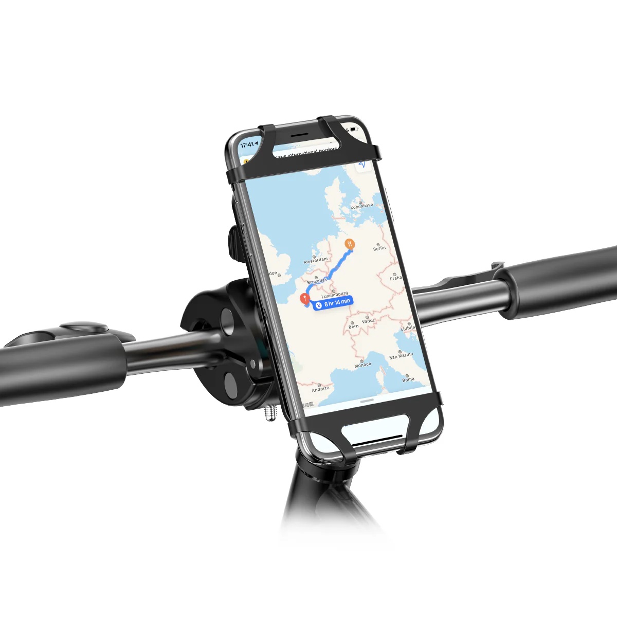 Support Téléphone En Silicone De Guidon De Vélo Noir Rixus – Image 2