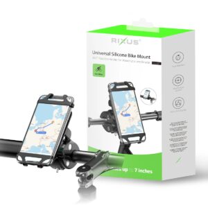 Support Téléphone En Silicone De Guidon De Vélo Noir Rixus