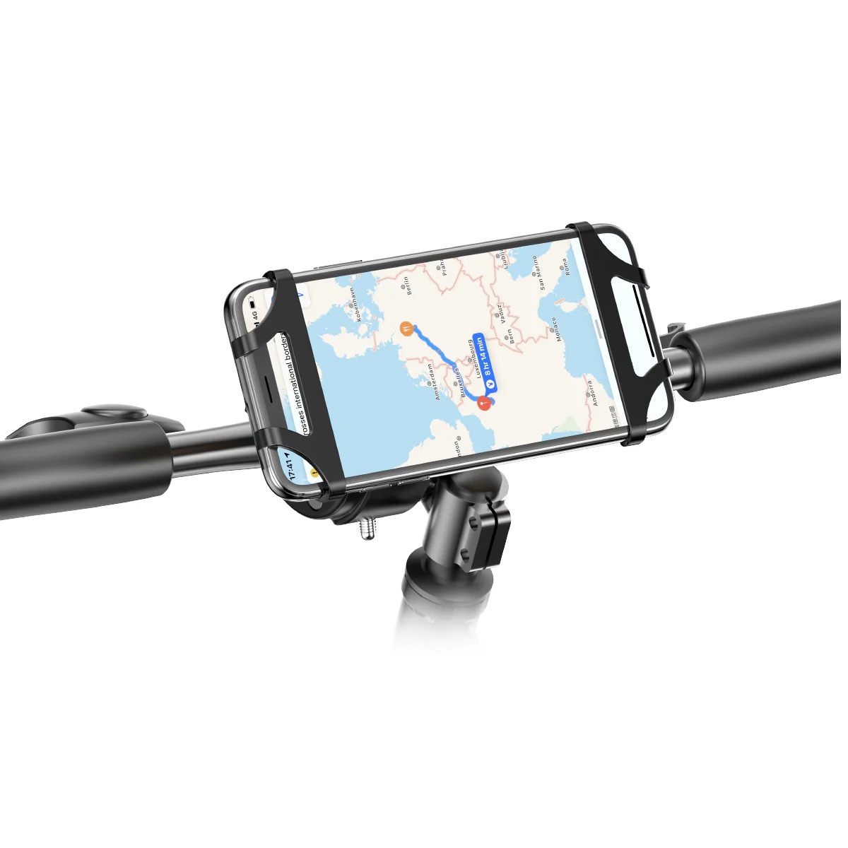 Support Téléphone En Silicone De Guidon De Vélo Noir Rixus – Image 3